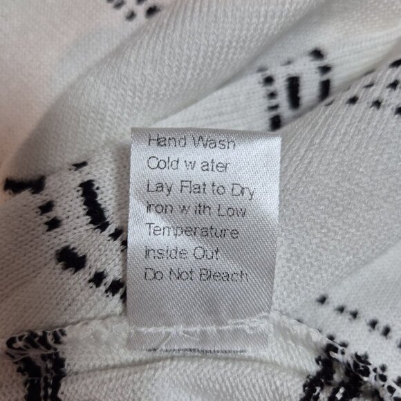 Ming Wang Women's Size XS Striped Blazer Jacket Black White ¾ Sleeve  (42) - Picture 12 of 15